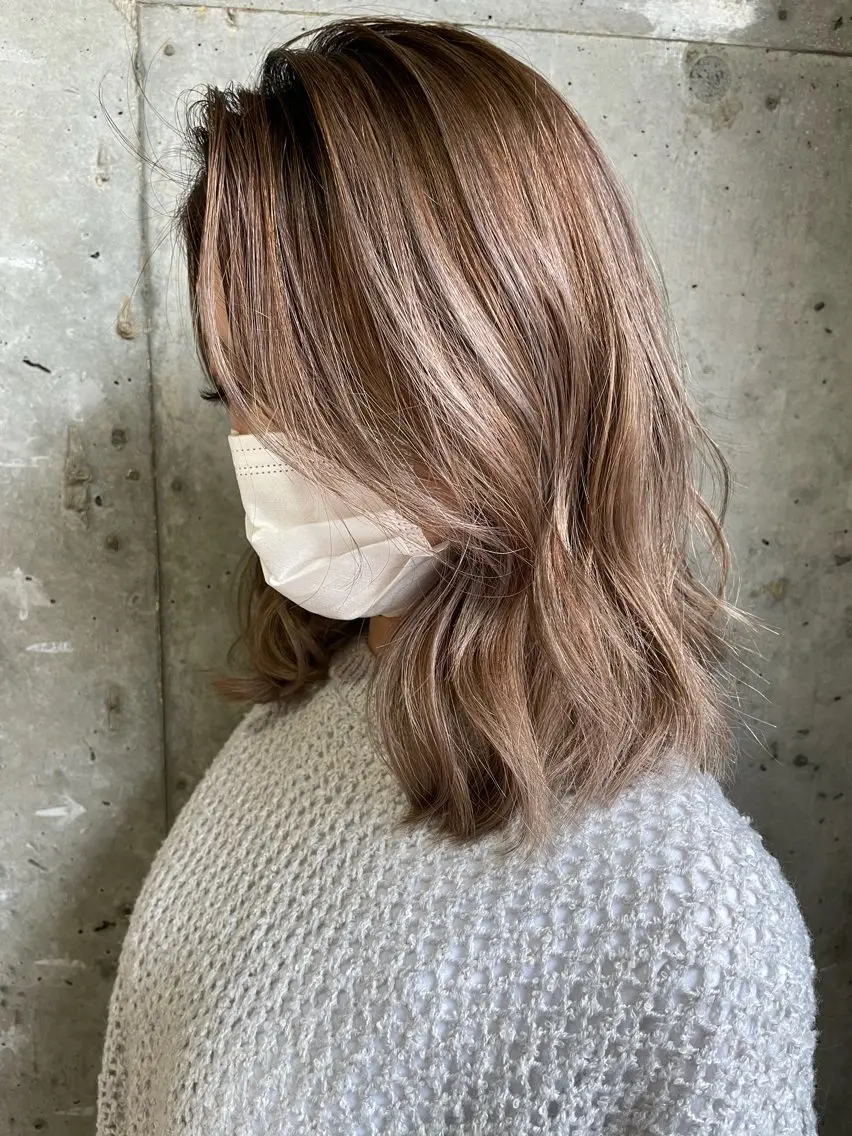 💎白髪ぼかしハイライトの写真