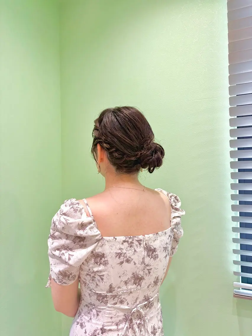 ロング お団子ヘア ヘアセット ♡横浜ヘアメ♡ 🎀 さなのヘアスタイル