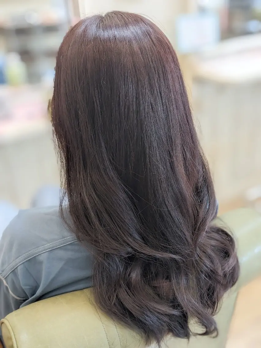 ロング カラー ヘアカラー 加藤 彩のヘアスタイル