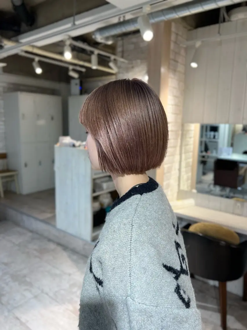 ショート カラー 渋谷　縮毛矯正 髪質改善　今泉ひろきのヘアスタイル
