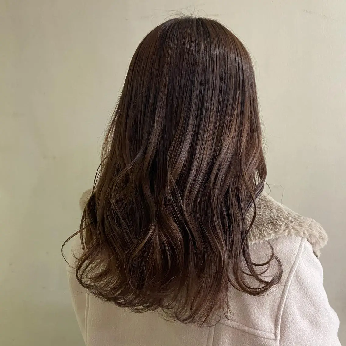 ミディアム カラー ブラウンカラー ナチュラルブラウン 清村 和音のヘアスタイル