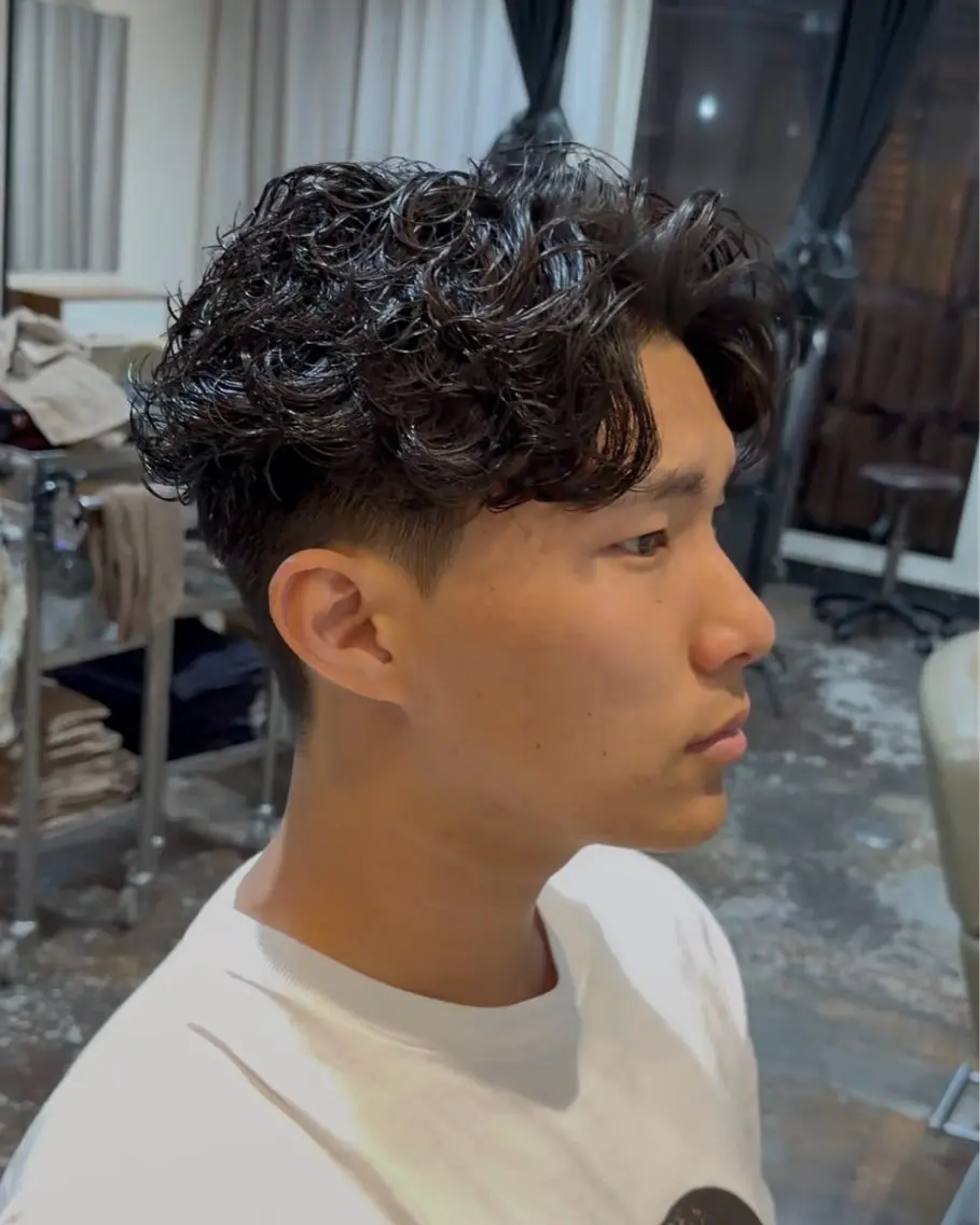 パーマ メンズ メンズパーマ メンズ特化型美容師・ タカハシ ヒロヤのヘアスタイル