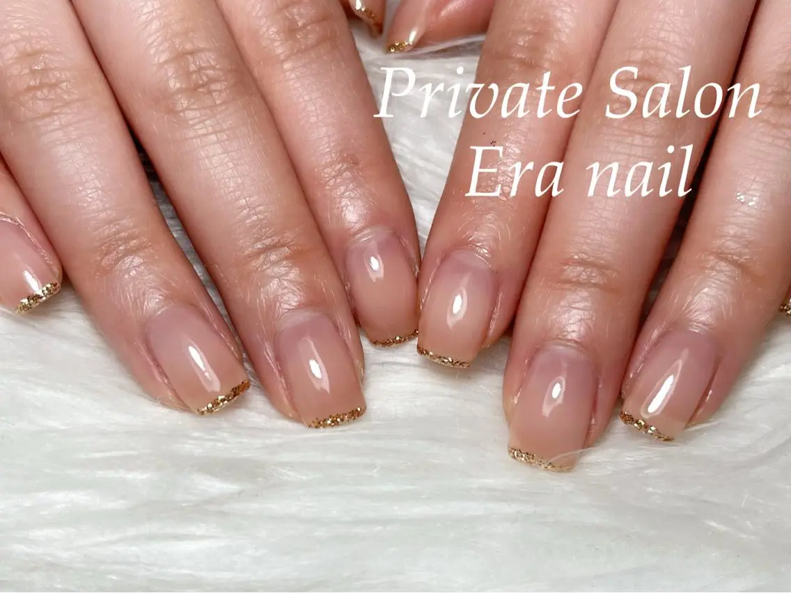 ネイル ラメ(グリッター) ワンカラーネイル ハンドネイル Era nailのネイルデザイン