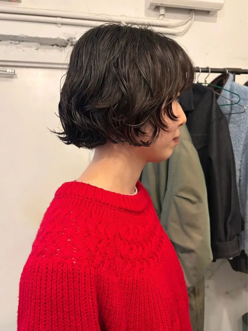 ショート パーマ ボブ ショートヘア *UNU* RICOのヘアスタイル