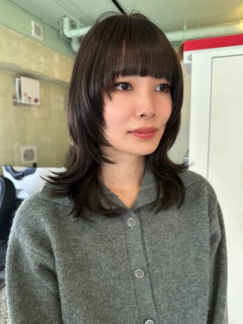 セミロング カラー カット ヘアカラー トリートメント AR.MARA サトウヒカルのヘアスタイル