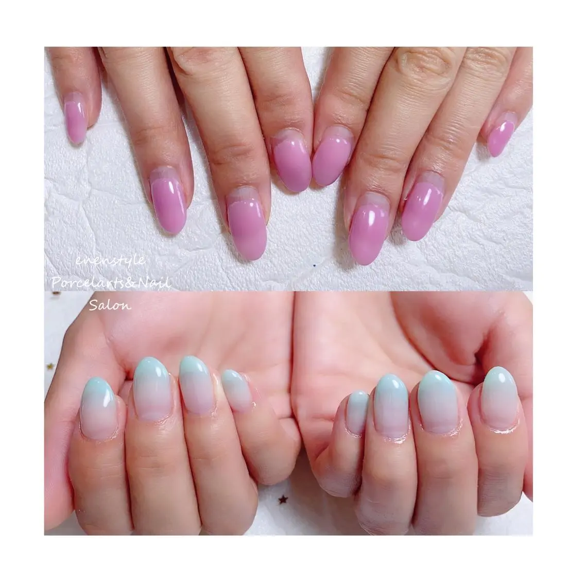 ミディアム ネイル ジェルネイル ニュアンスネイル オフィスネイル ワンカラーネイル パラジェル ハンドネイル 🐾enen style 🐾のネイルデザイン