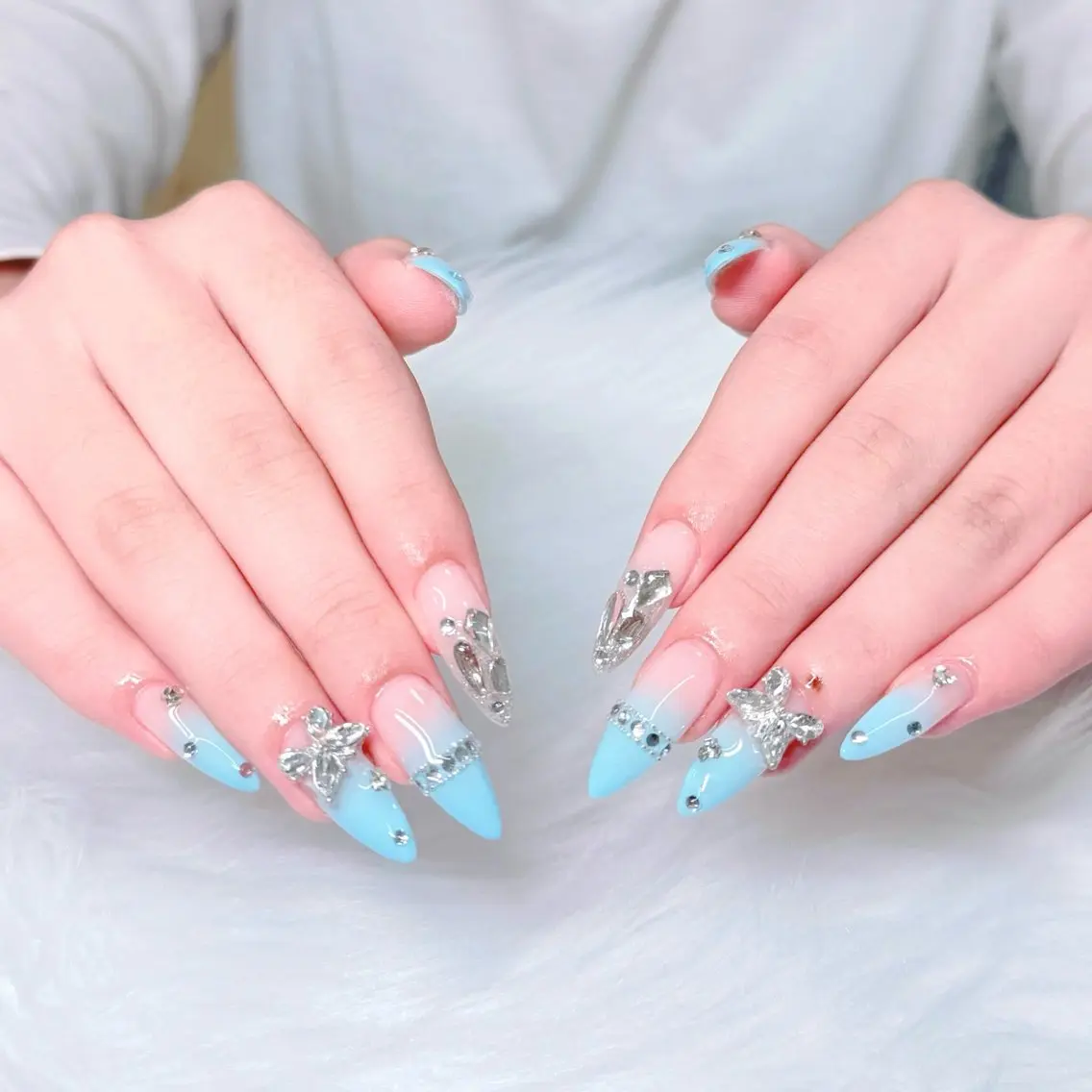 ネイル ジェルネイル 韓国ネイル 持ち込み パラジェル ワンホンネイル ハンドネイル GOHOUBI Nail 心斎橋店のネイルデザイン