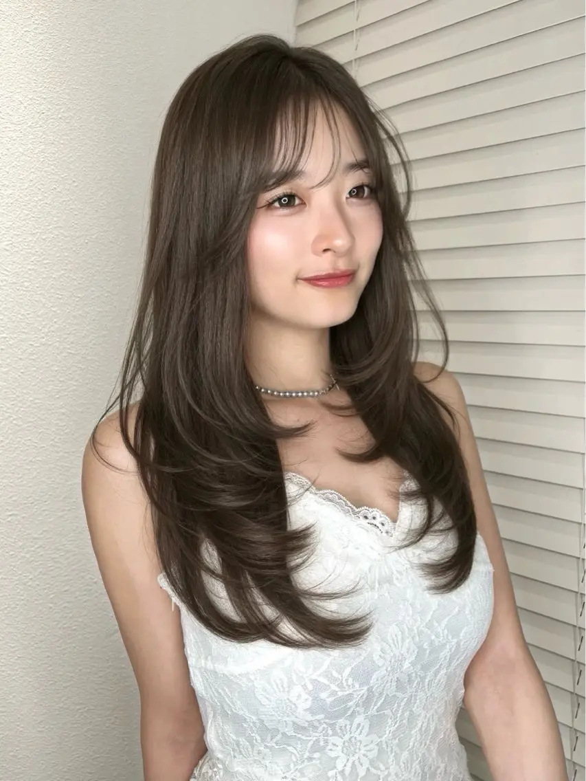 ロング ヘアアレンジ カット トリートメント ヘアセット 大宮ブリーチ縮毛⭕️ 暗髪レイヤーしょうまのヘアスタイル