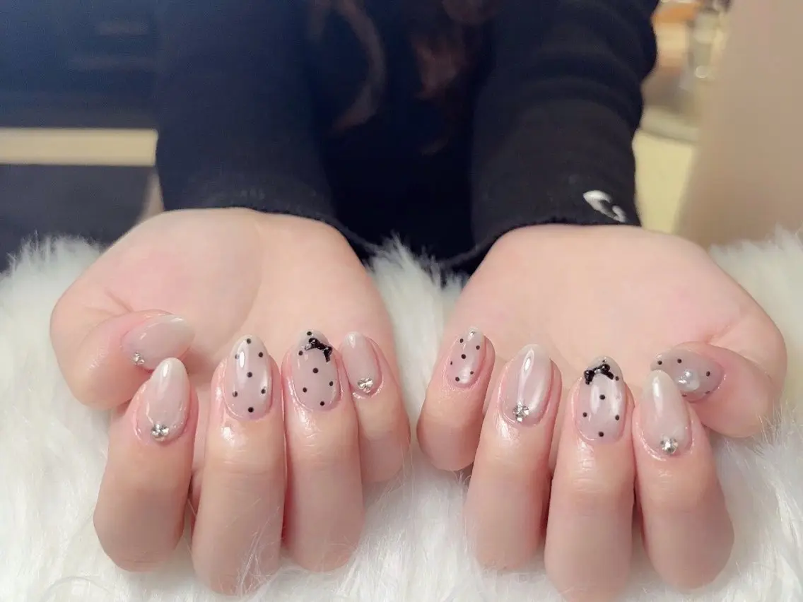 ミディアム 韓国風ヘア ハンドネイル ハンドケア HEAVEN Nail 池袋のネイルデザイン
