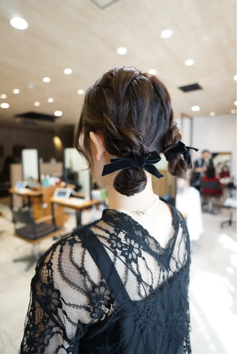 ロング ヘアアレンジ ヘアセット うる艶レイヤーカット hinakoのヘアスタイル