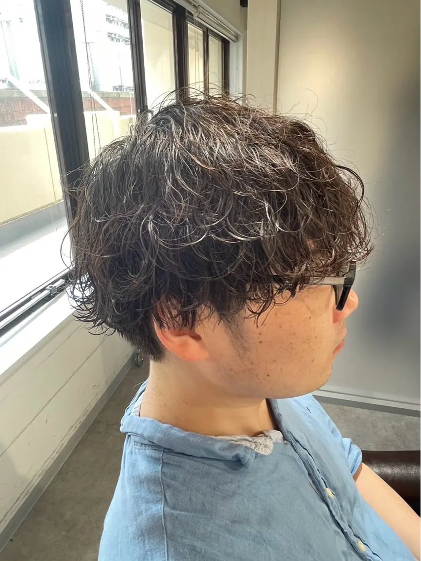 パーマ メンズ メンズパーマ 美桜🪽🫧 ショート特化のヘアスタイル