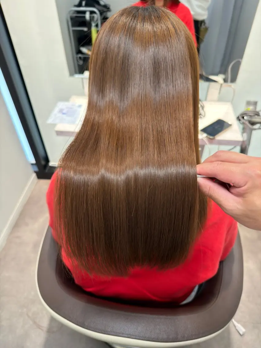 セミロング 髪質改善 艶髪🔵ﾌｾﾅｵﾔのヘアスタイル