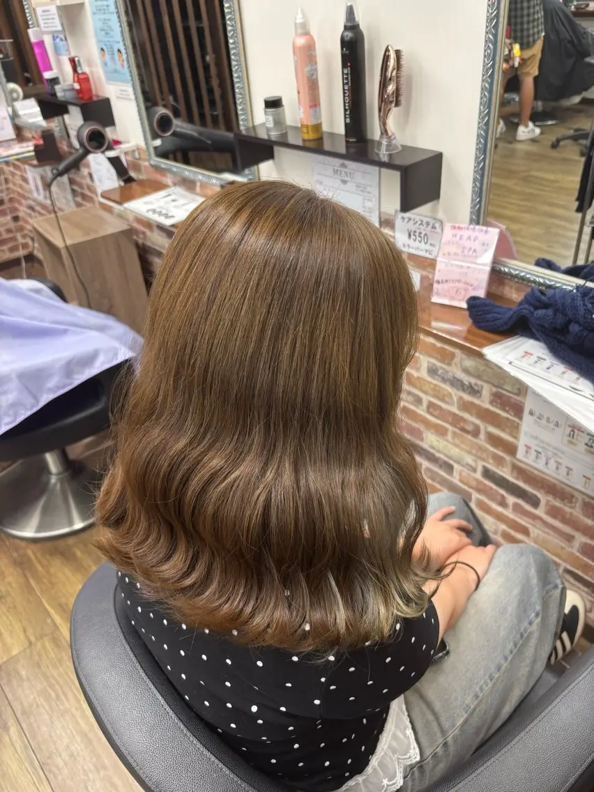 ロング わたなべ ななかのヘアスタイル