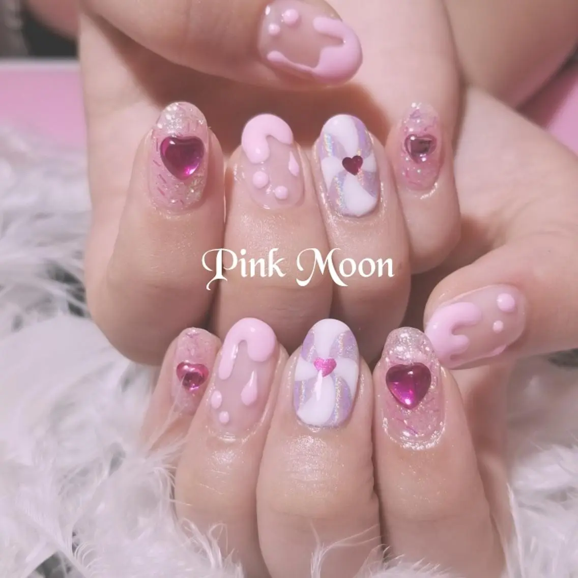 ネイル その他(ネイル) PinkMoon Nozomiのネイルデザイン