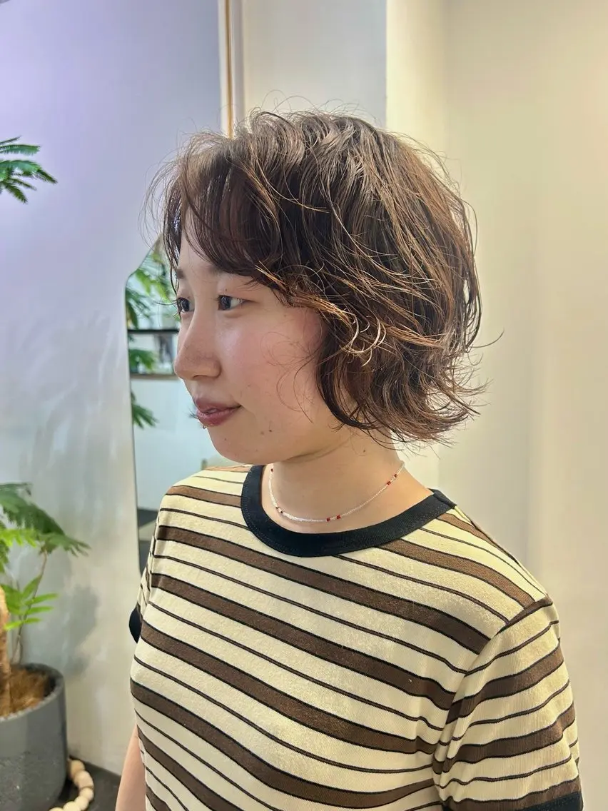 ショート パーマ カット パーマ トリートメント [Eurica] muaのヘアスタイル