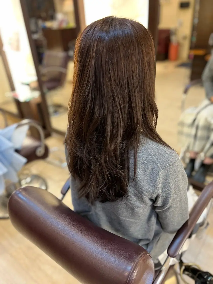 ロング 片岡 友輝のヘアスタイル