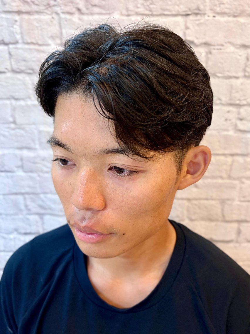 ミディアム メンズ 中島 菜智のヘアスタイル
