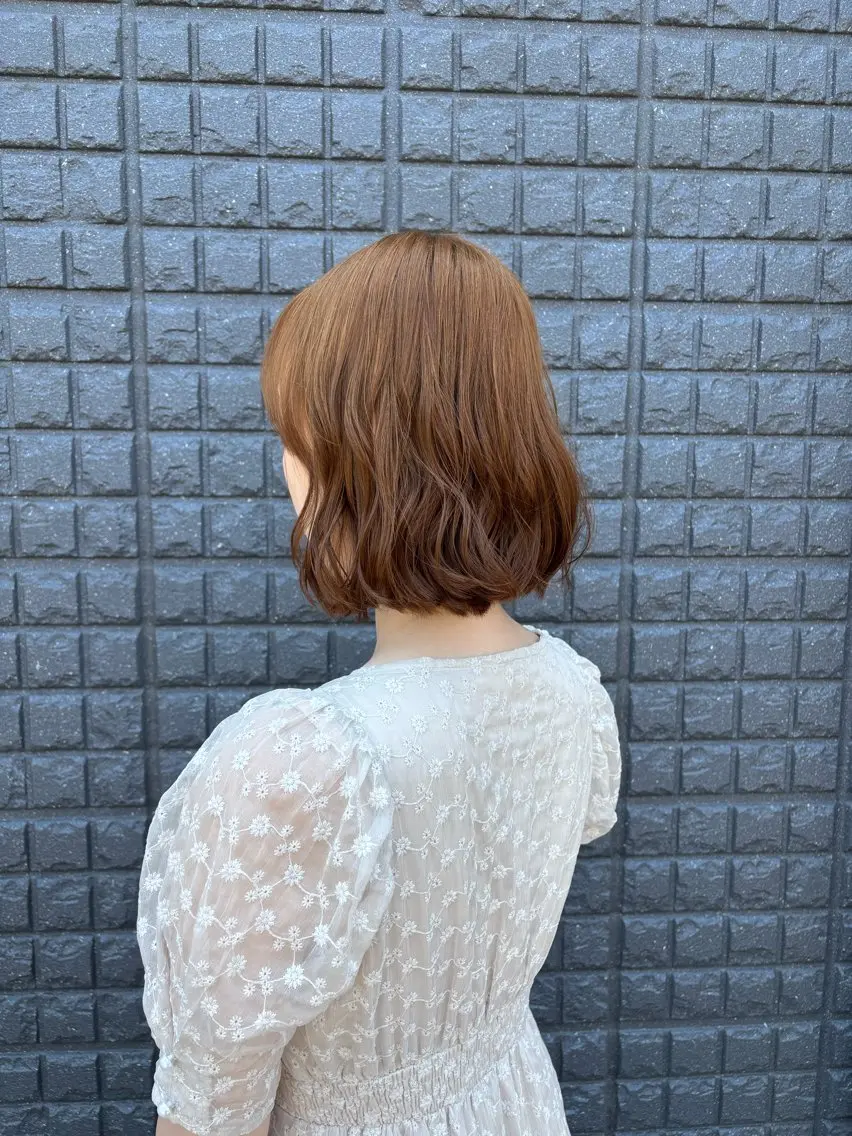 ショート カラー ブラウンカラー ヘアカラー 神代 優生のヘアスタイル