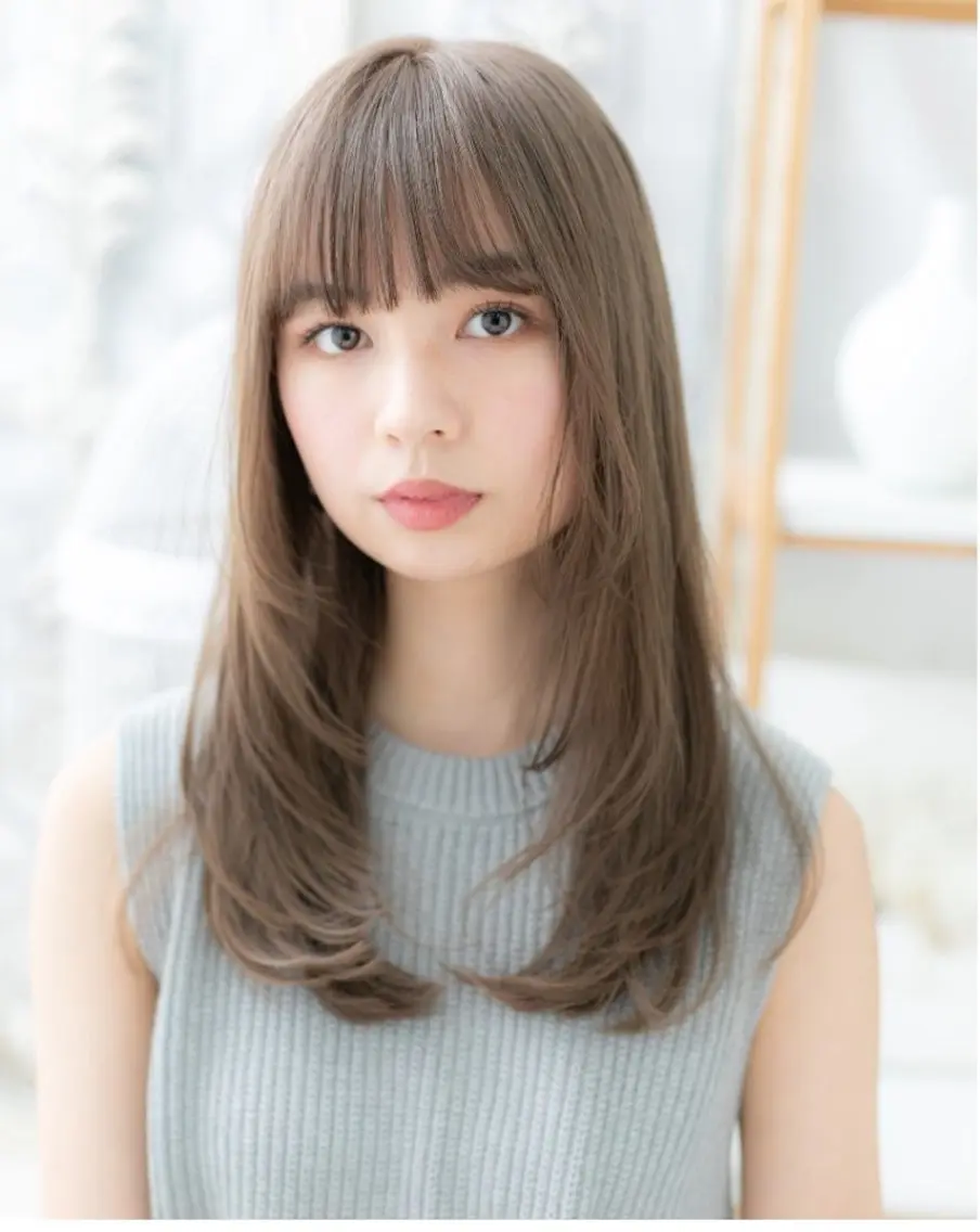 セミロング カラー 中野 雄介のヘアスタイル