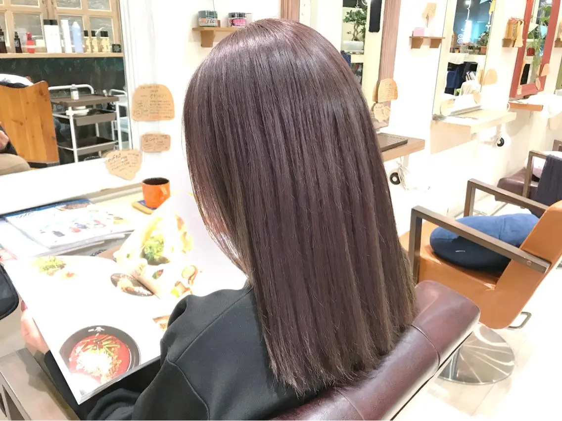 ミディアム カラー ラベンダーカラー メンズ指名多数!! 田島史也のヘアスタイル