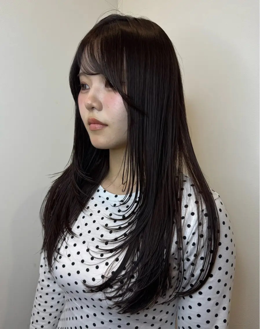 カット＋ワンカラー(全体)＋トリートメントの写真