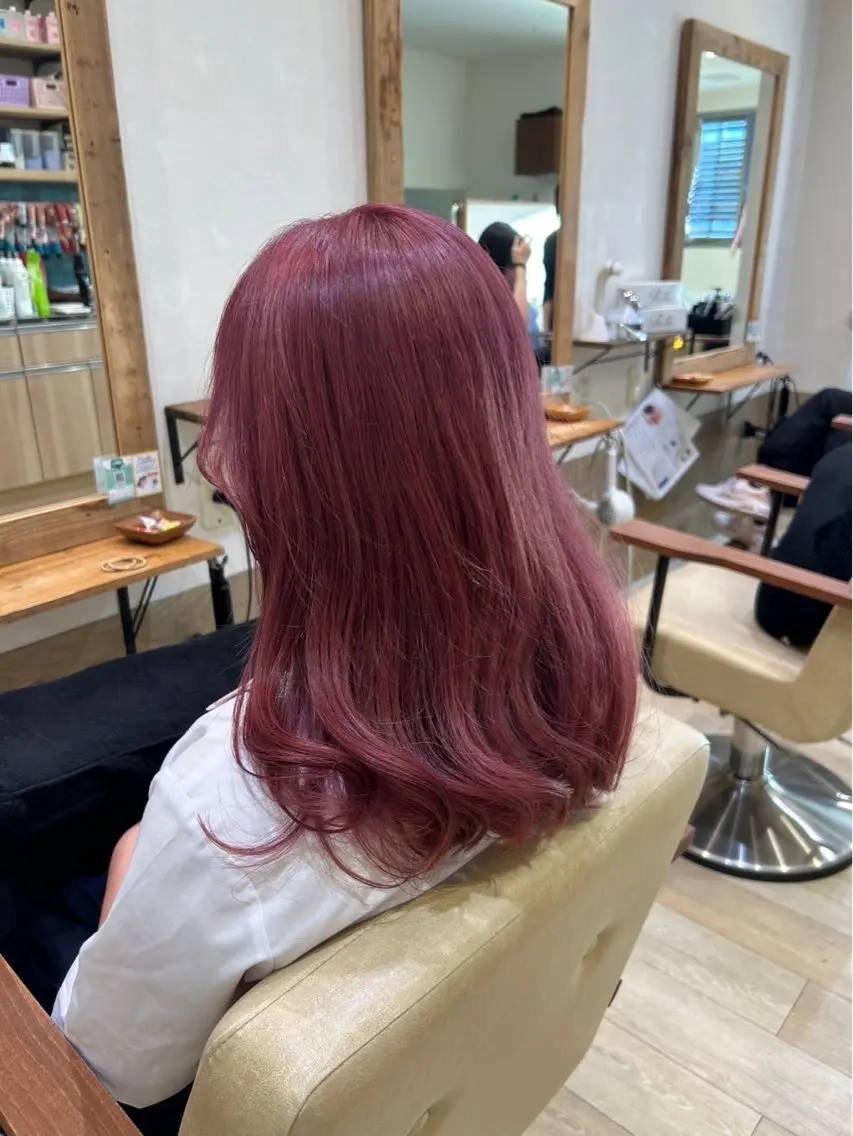 ミディアム カラー 暖色/ダブルカラー 💜 Sena 🫧のヘアスタイル
