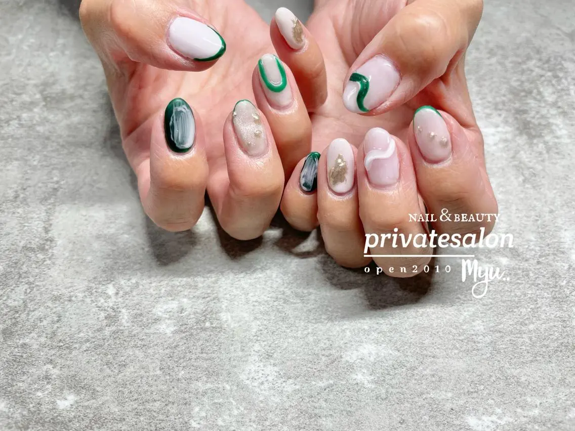 ネイル ぷっくりネイル Y's nailのネイルデザイン