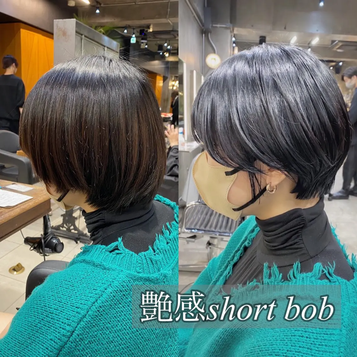 ショート カラー ダークグレー ダークグレージュ グレージュ ショートヘア 透明感カラー🌿 グレージュ🐺陽介のヘアスタイル