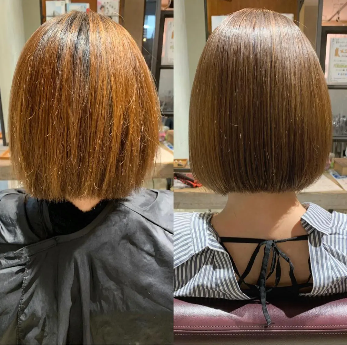 セミロング カラー むらたねね🌻 艶髪🫧韓国ヘアのヘアスタイル