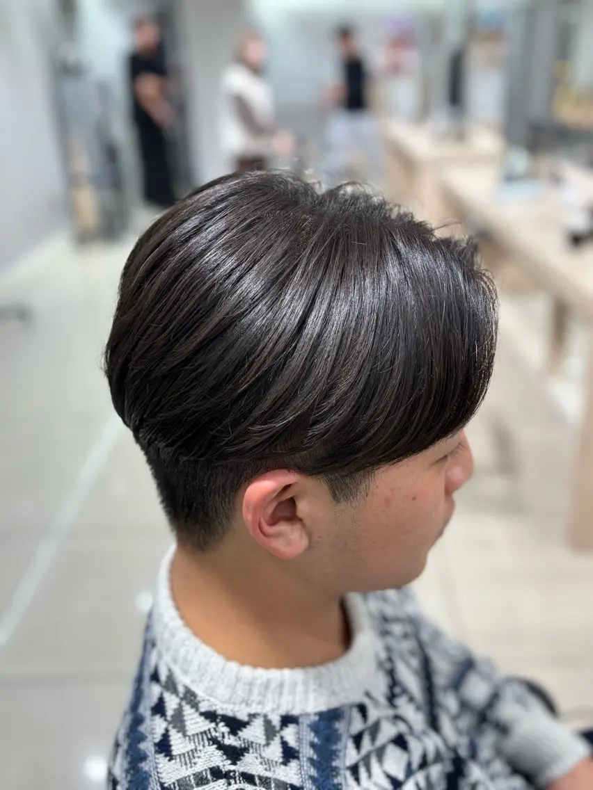 ショート パーマ メンズ カット 縮毛矯正 メンズ比率エリア No.1/林慶太のヘアスタイル