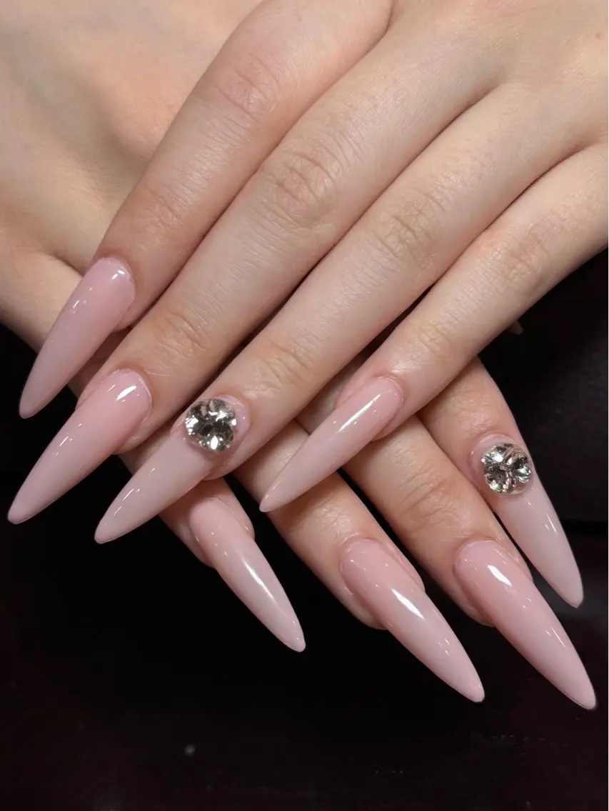 【LA発アプレ】💅🏻【オフあり】💎10本ワンカラーorラメグラデーション2色◎🩵の写真