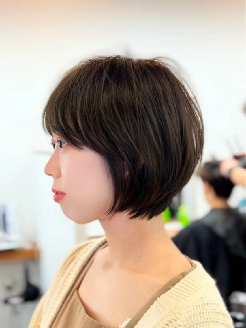 ショート カラー ショートボブ ボブ ショートヘア 表参道【髪質改善】 宮嶋勇太のヘアスタイル