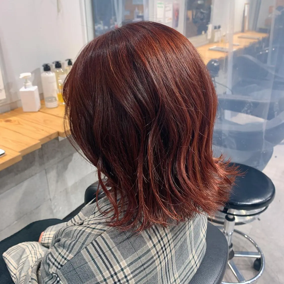 ミディアム カラー ブリーチ ヘアカラー トリートメント NANAMI🩵 大人可愛い韓国ヘアのヘアスタイル