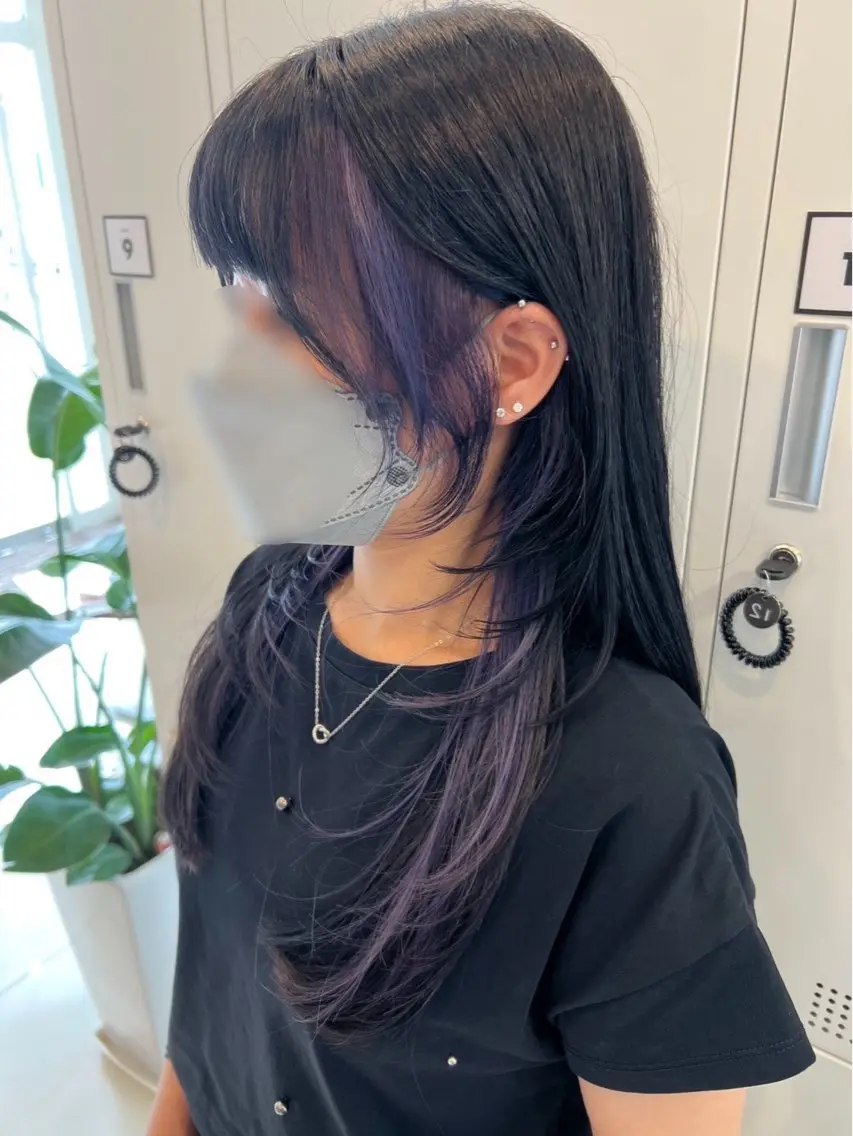 カラー ベージュカラー 黒髪 ラベンダーカラー ホワイトベージュ ヘアカラー LiTA 浜線店 小野寺のヘアスタイル
