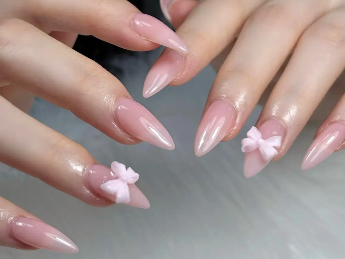 ネイル 長さ出し キラキラネイル 韓国ネイル ロングネイル 夏ネイル ハンドネイル Sully Nail Labのネイルデザイン