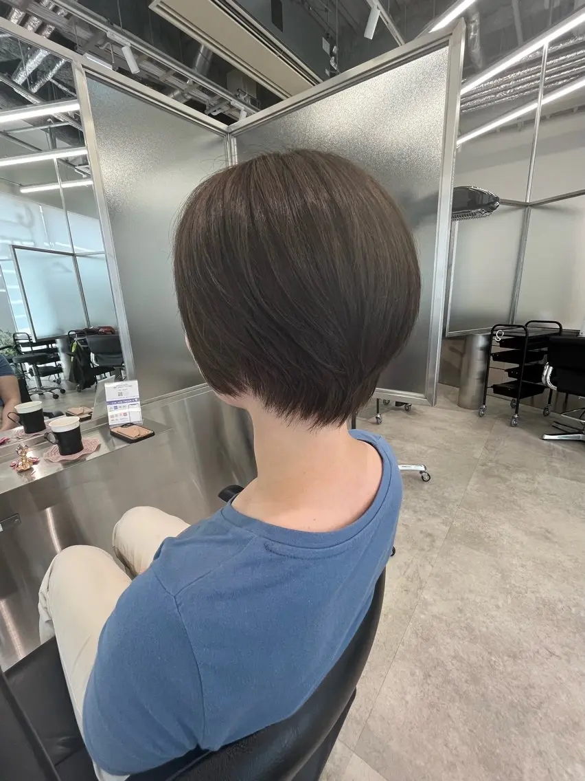 ショート カット トリートメント 梅田茶屋町ヘッドスパ &艶カラー りほのヘアスタイル