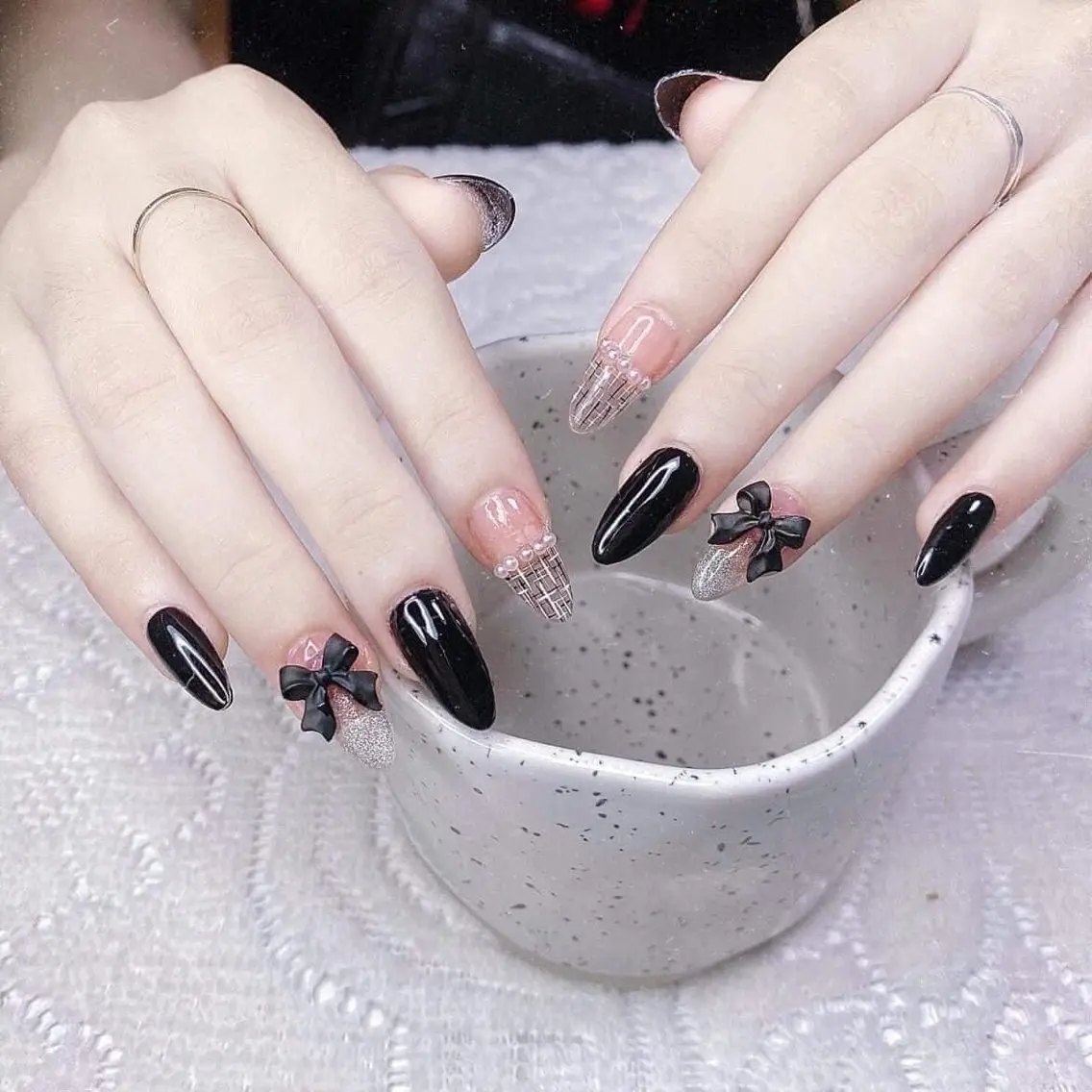 🩷簡単デザイン4本ネイルの写真
