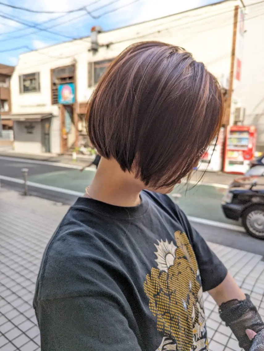ミディアム 梅雨の美髪矯正× 艶髪/賀川サトシのヘアスタイル