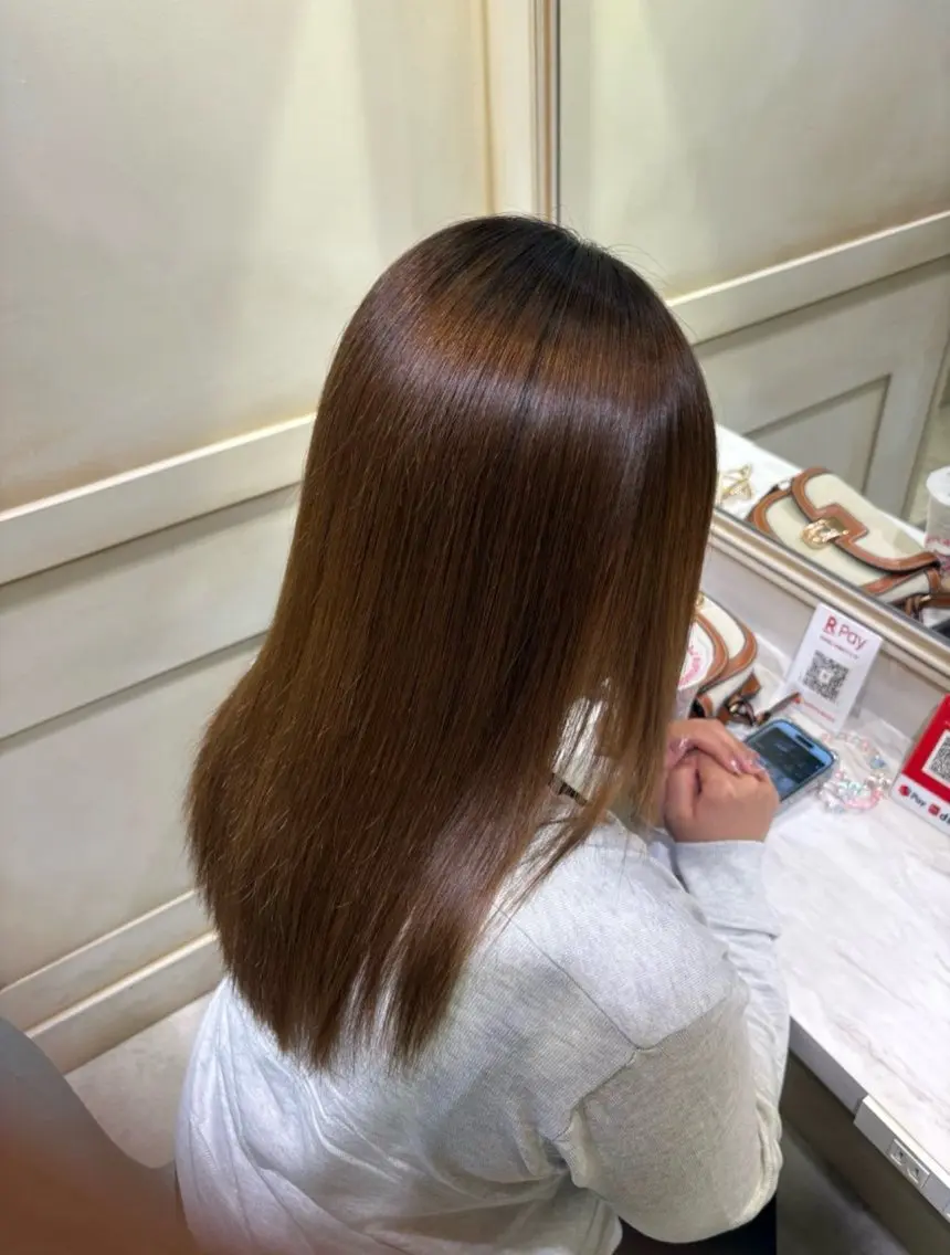 パーマ 縮毛矯正 トリートメント 💙透明感カラー/ 縮毛矯正/ゆうな💙のヘアスタイル