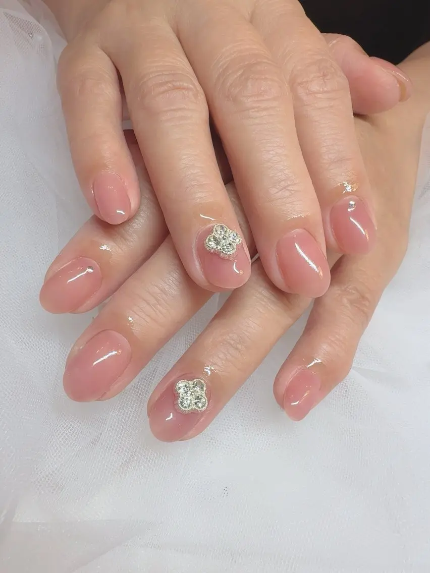 ネイル ワンカラーネイル ハンドネイル teddybear nailsのネイルデザイン