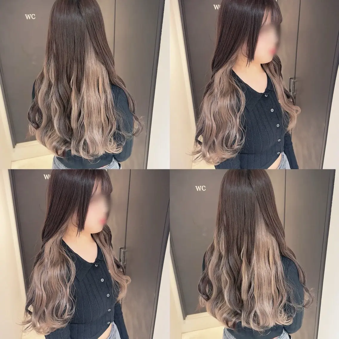 カラー ヘアカラー トリートメント 渋谷:インナーカラー ／🍒エリカ🍒のヘアスタイル
