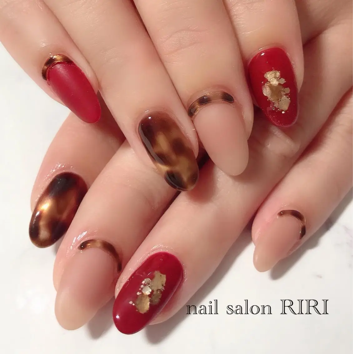 ネイル べっ甲ネイル RIRI リリのネイルデザイン