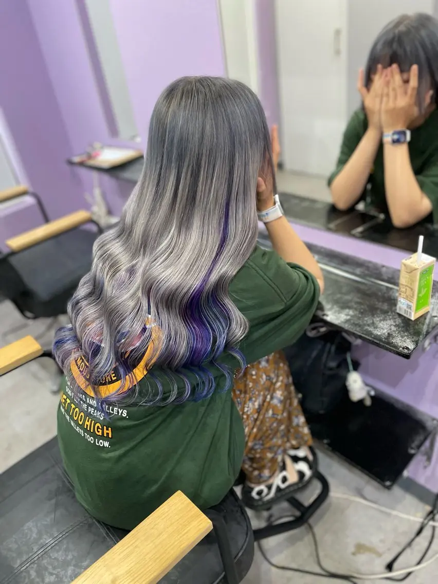 カラー ダブルカラー エクステ 住田悠紗/ カットモデル募集中のヘアスタイル