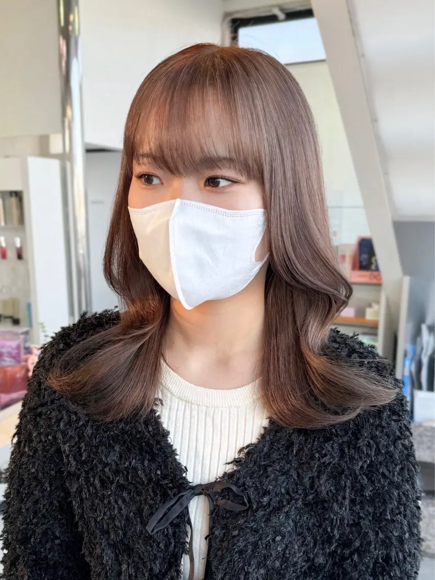 セミロング カラー ブラウンカラー ヘーゼル 🫧ヒシダアキ taboo.i🫧のヘアスタイル