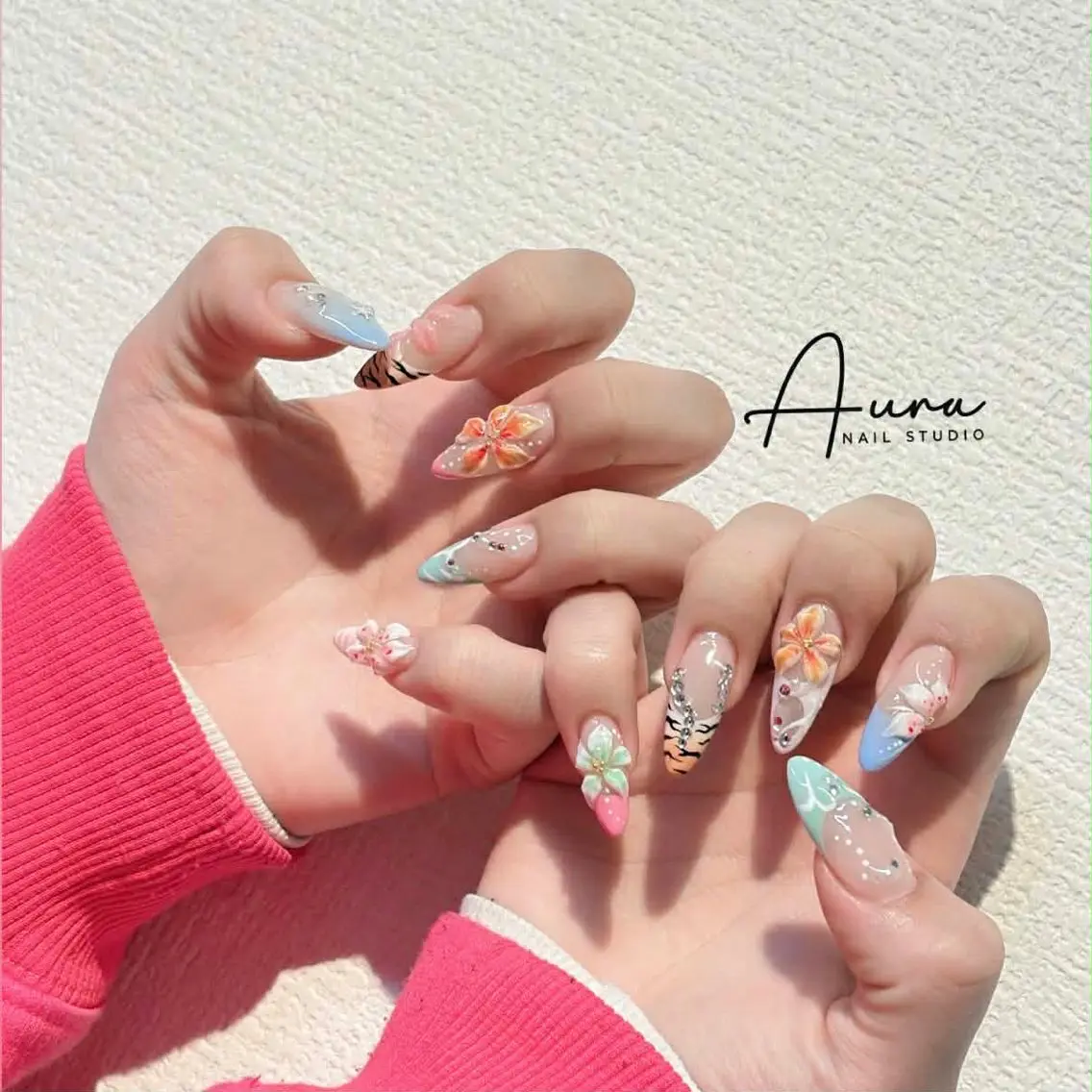 ネイル ハンドネイル Aura Nail HanNaのネイルデザイン