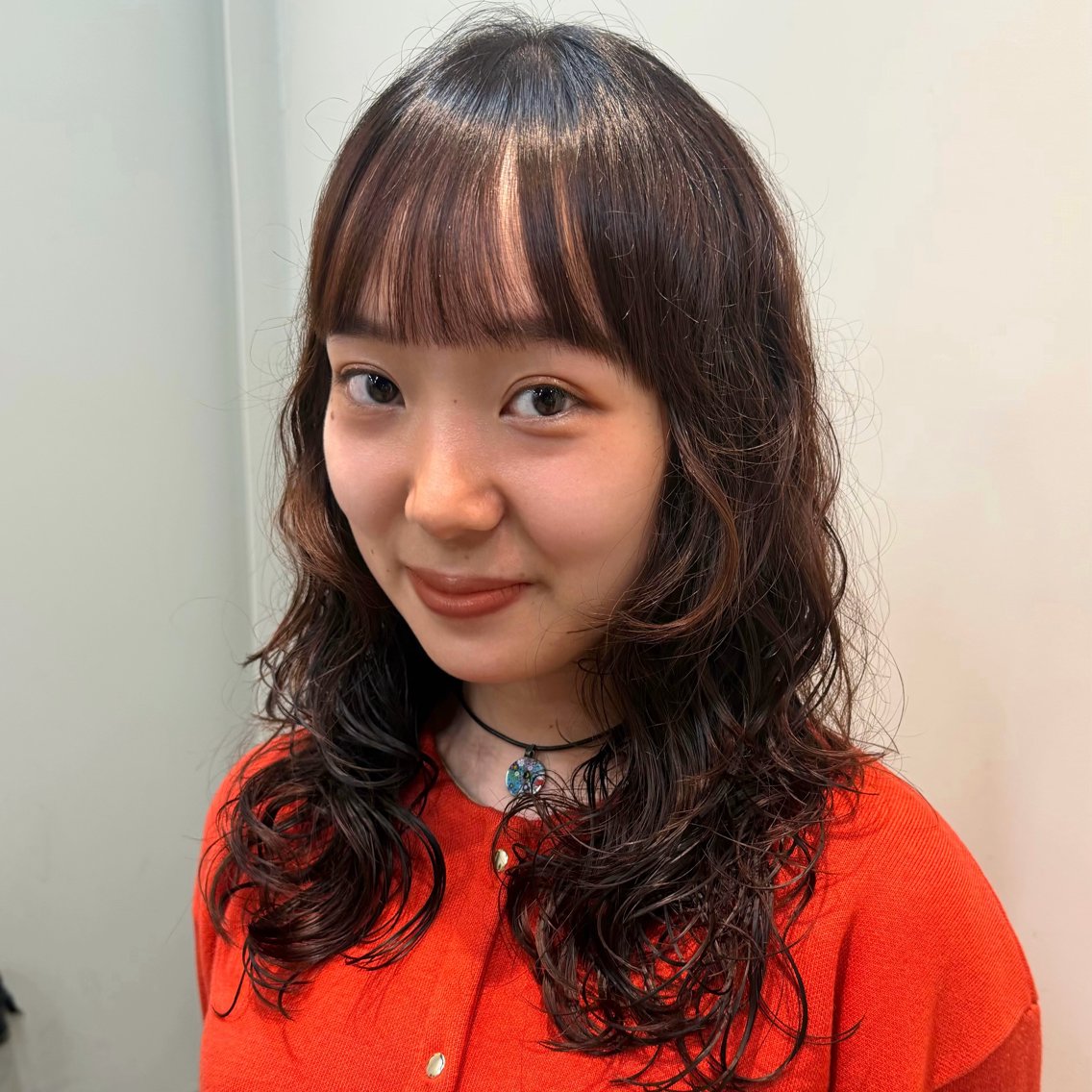 セミロング パーマ セミロングパーマ レイヤーカット パーマ かえで👗 ボブ/パーマのヘアスタイル