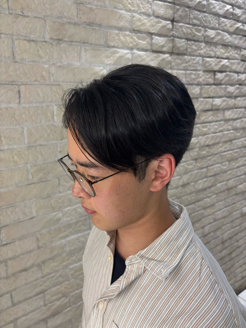 ミディアム メンズ カット 【メンズ特化】セン ターパート/保坂太一のヘアスタイル