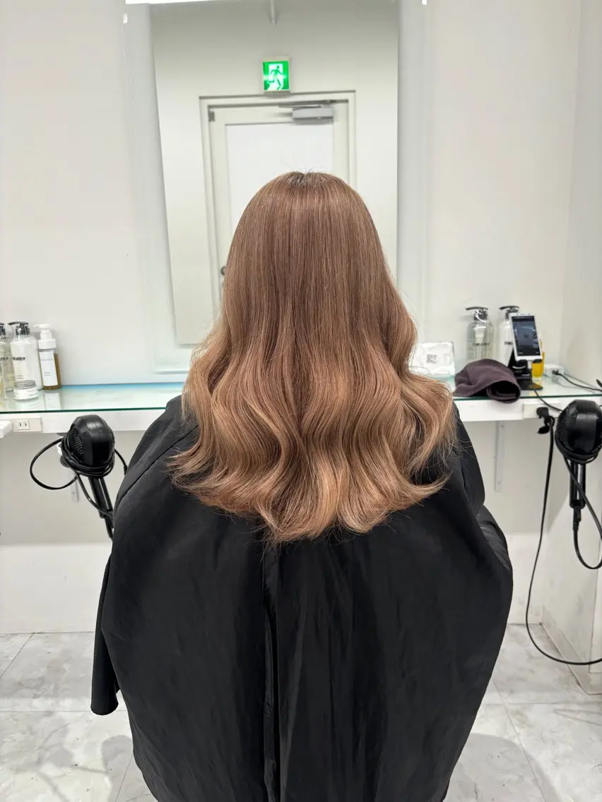 ロング カラー ヘアカラー 💖ミルクティー💖 あかり💖のヘアスタイル