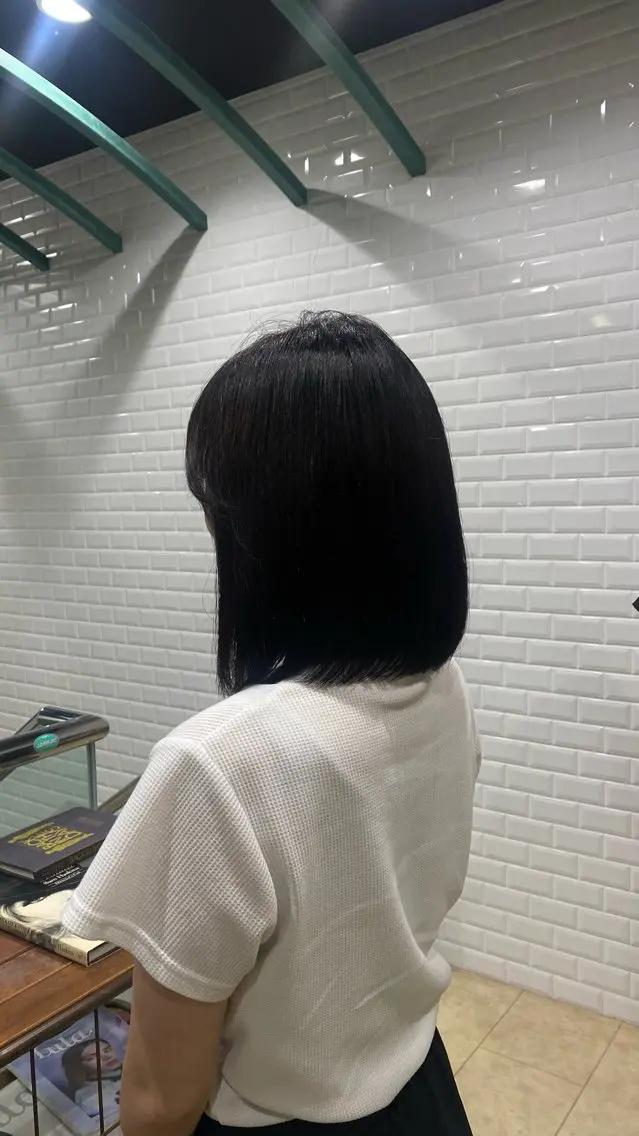 ミディアム カラー 透明感カラー オリーブカラー オノデラ ハヅキ/ 横浜のヘアスタイル
