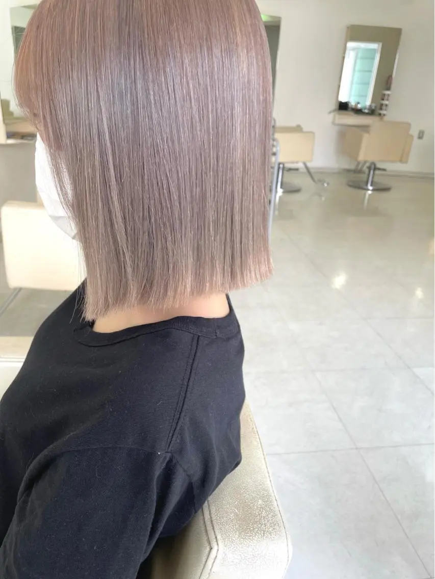 【🌟2回ブリーチ+カラー+1stepトリートメント🌟】ダメージ補修ケアブリーチで理想のホワイトハイトーンカラーへ❕❕の写真